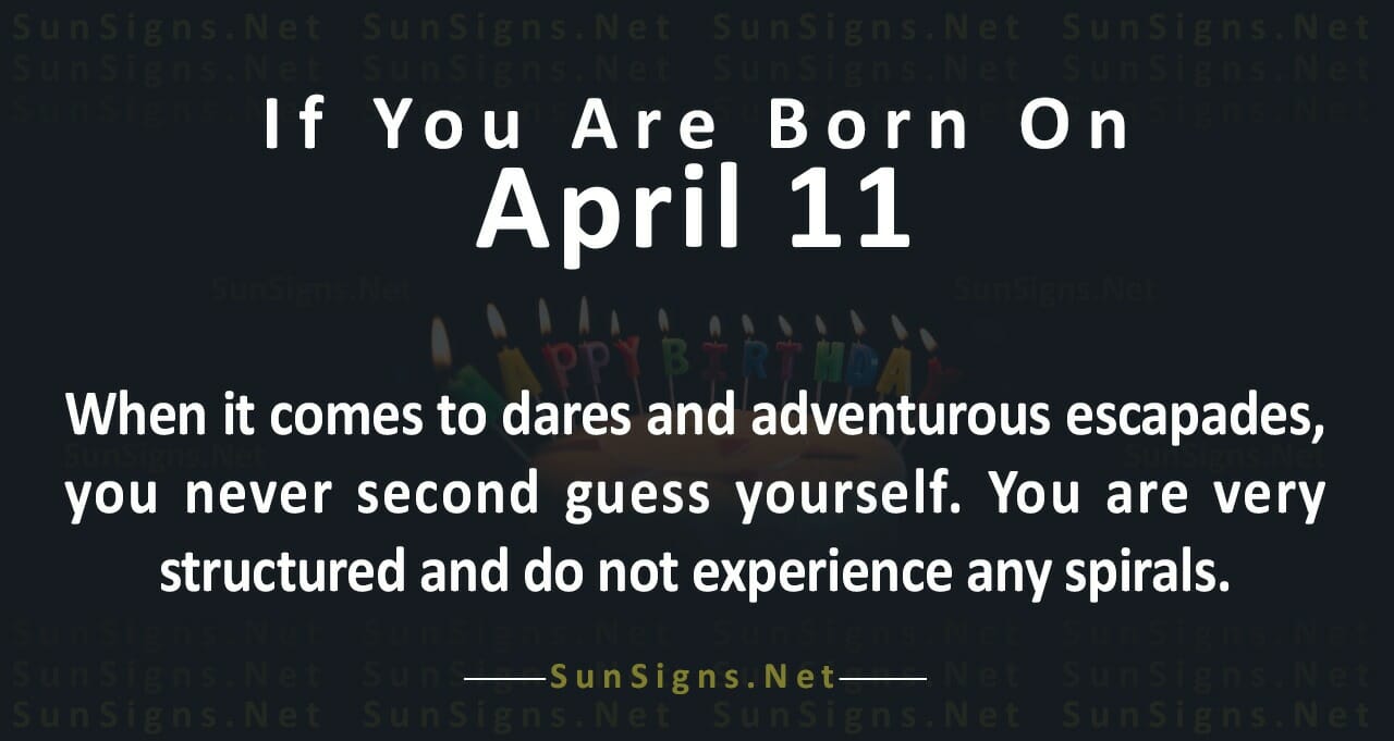 April 11 Birthday Horoscope  Zodiac Sign Personality