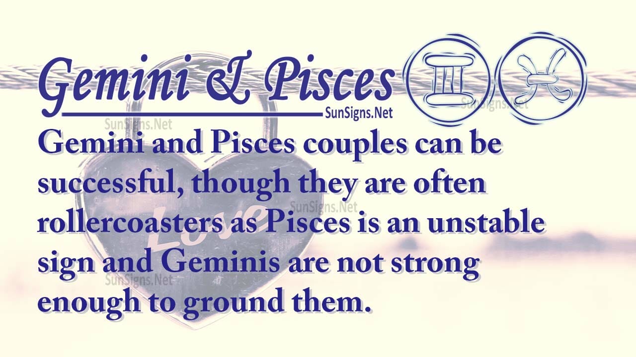 Do Geminis hate Pisces?
