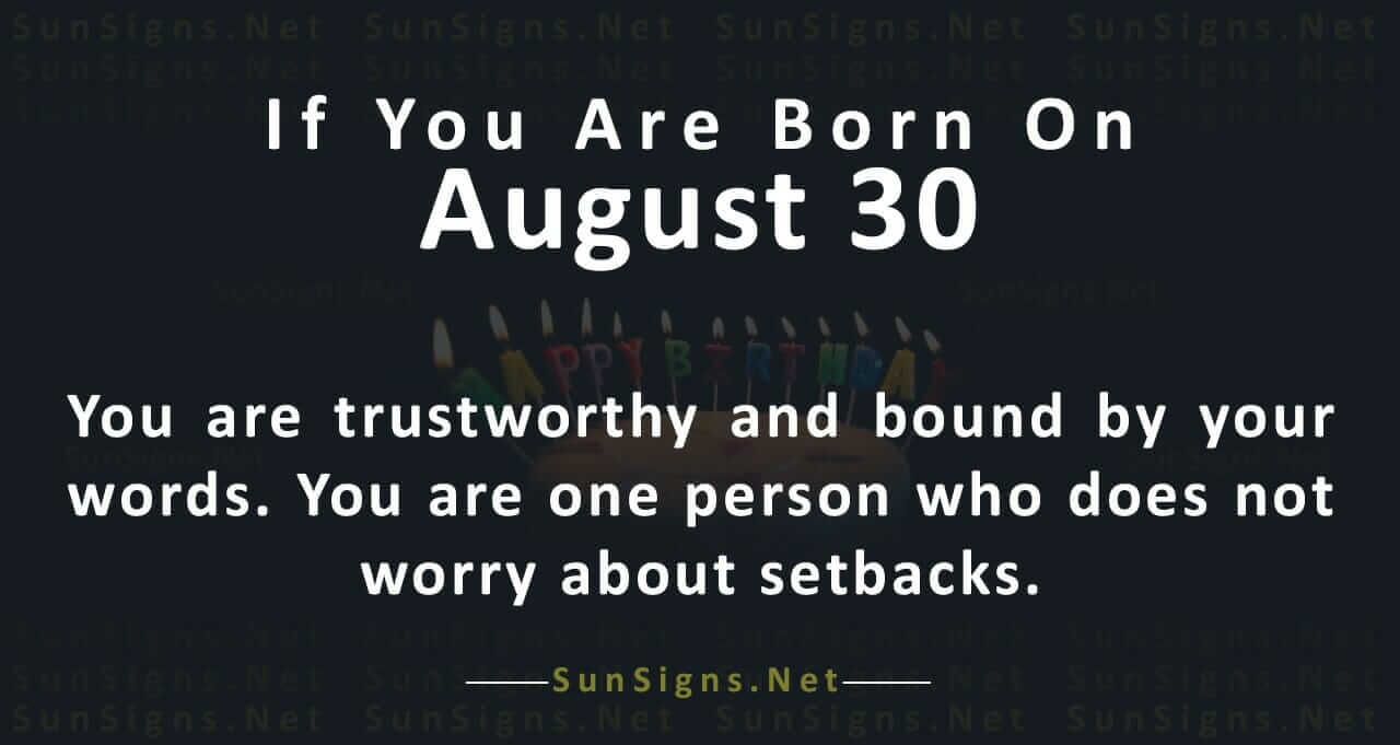 August 30 Zodiac Horoscope Birthday Personality Sunsigns Org